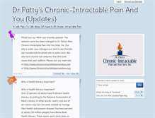 Tablet Screenshot of chronicintractablepainandyou.updatespage.com